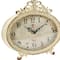 Hello Honey® 6.5" Distressed Pewter Mantel Clock